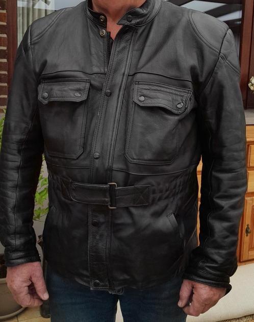 motorvest leer, Kleding | Heren, Jassen | Zomer, Gedragen, Maat 56/58 (XL), Zwart, Ophalen