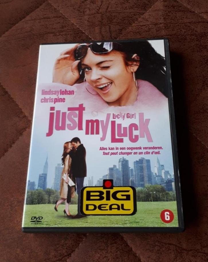 DVD - Just My Luck - Lindsay Lohan/Chris Pine, Cd's en Dvd's, Dvd's | Komedie, Zo goed als nieuw, Romantische komedie, Verzenden