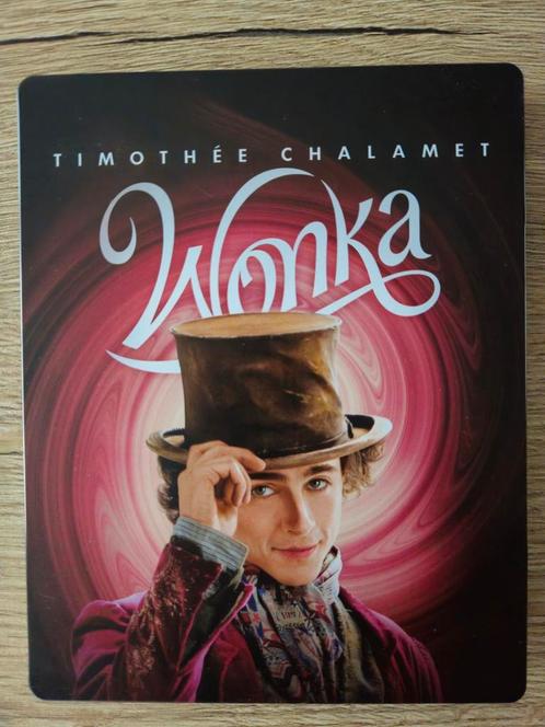 Wonka 4K UHD steelbook, Cd's en Dvd's, Cd's | Franstalig, Zo goed als nieuw, Ophalen of Verzenden