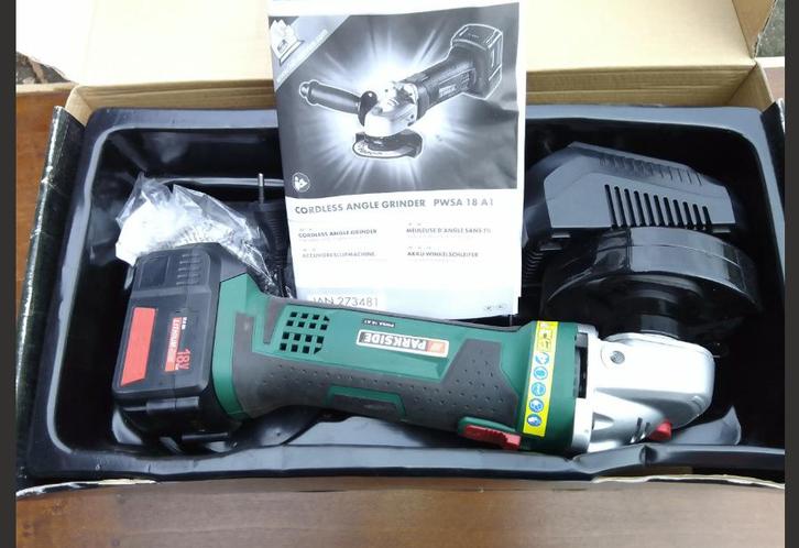 PARKSIDE/ Ponceuse à bande + aiguiseur à batterie, Bricolage & Construction, Outillage | Meuleuses, Neuf, Meuleuse d'angle, Enlèvement ou Envoi