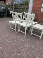 8 eiken stoelen, Maison & Meubles, Chaises, Gris, Comme neuf, Enlèvement, Cinq, Six Chaises ou plus