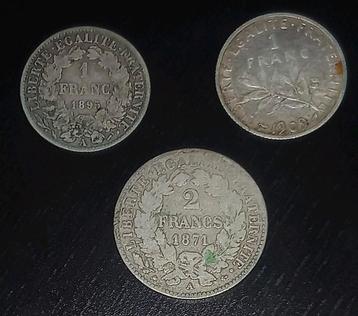 France 19e et 20e siècles, Enlèvement ou Envoi, France, Monnaie en vrac, Argent