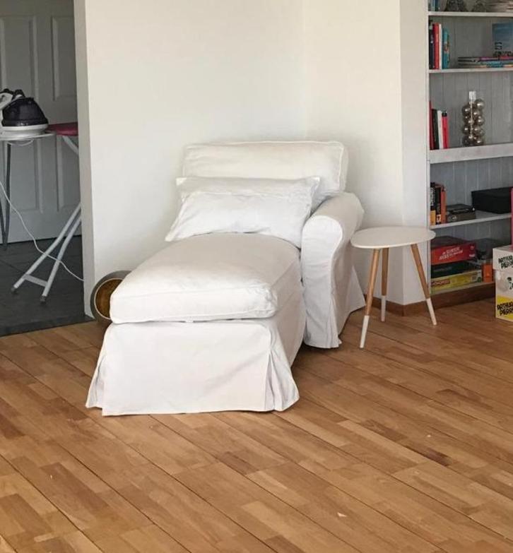 Chaise Longue IKEA Ektorp, armleuning links, Huis en Inrichting, Zetels | Zetels en Chaises Longues, Gebruikt, Stof, Ophalen