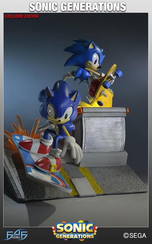 SONIC GENERATIONS DIORAMA EXCLUSIF F4F FIRST FOR FIGURES, Collections, Statues & Figurines, Neuf, Fantasy, Enlèvement ou Envoi