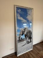 Cadre avec photo éléphant, Ophalen, Zo goed als nieuw