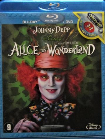 DUBBELE DVD BLU-RAY DISNEY- ALICE IN WONDERLAND (JOHNNY DEPP beschikbaar voor biedingen