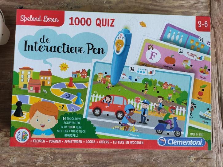 Spelend Leren 1000 Quiz met interactieve pen NL - Clementoni, Kinderen en Baby's, Speelgoed | Educatief en Creatief, Zo goed als nieuw
