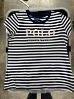 Ralph Lauren - T-Shirt wit/blauw streepje - 12/14j, Ophalen of Verzenden, Zo goed als nieuw