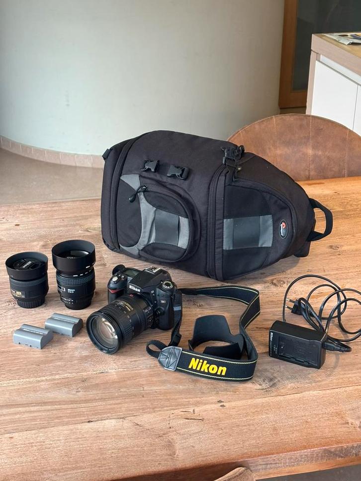 Nikon D90 met 3 lenzen, Audio, Tv en Foto, Fotocamera's Digitaal, Zo goed als nieuw, Nikon, Ophalen