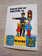 Getekende sticker Politie Brecht, Ophalen of Verzenden, Zo goed als nieuw, Bedrijf of Vereniging