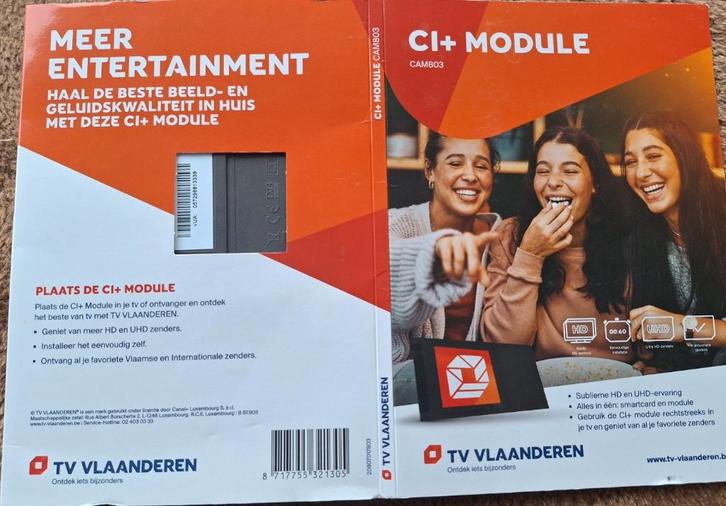 CI+ module CAM803 voor TV-Vlaanderen: nieuw & ongebruikt, Audio, Tv en Foto, Schotelantennes, Nieuw, Ophalen of Verzenden