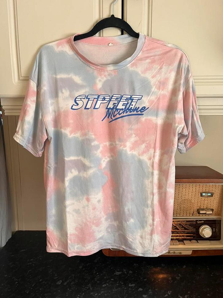 90's look dip dye T-shirt / retro look, Kleding | Heren, T-shirts, Zo goed als nieuw, Maat 48/50 (M), Ophalen of Verzenden