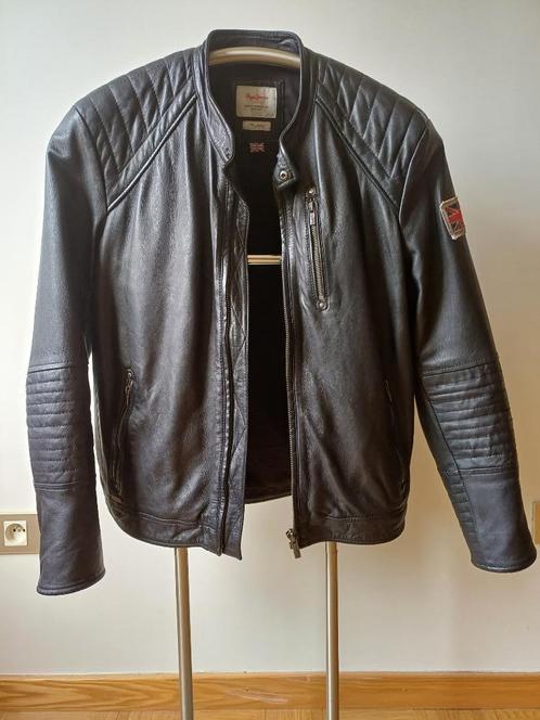 Pepe Jeans Veste de motard en cuir - Taille M – Comme neuf, Vêtements | Hommes, Vestes | Été, Comme neuf, Taille 48/50 (M), Noir