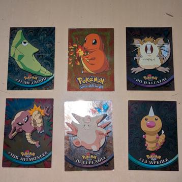 6x Pokemon kaarten Holo Topps EN 1999 beschikbaar voor biedingen