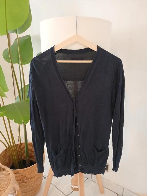 Donkerblauwe cardigan - maat M, Kleding | Dames, Truien en Vesten, Zo goed als nieuw, Maat 38/40 (M), Blauw, Ophalen of Verzenden