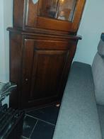 Meuble en coin, vitrine en chêne foncé, Avec porte(s), Comme neuf, 50 à 100 cm, Chêne