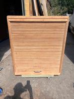 Massief eiken roldeurkast - B 1m06 x H 1m22 x D 58 cm, Huis en Inrichting, Ophalen, Gebruikt, 100 tot 150 cm, 100 tot 150 cm