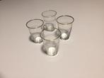 " Vintage " borrelglaasjes 4 stuks, Enlèvement ou Envoi, Comme neuf, Verres et Verres à shot