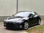 Tesla Model S S60d 2014 185.000 - BTW WAGEN - BATTERIJ KAPOT, Auto's, Automaat, Beige, Leder, 5 deurs