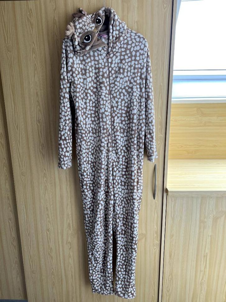 Hunkemöller - rendieren onesie, Kleding | Dames, Homewear, Gedragen, Maat 46/48 (XL) of groter, Bruin, Ophalen of Verzenden