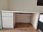 Ikea Malm bureau wit, zo goed als nieuw, Huis en Inrichting, Ophalen, Bureau