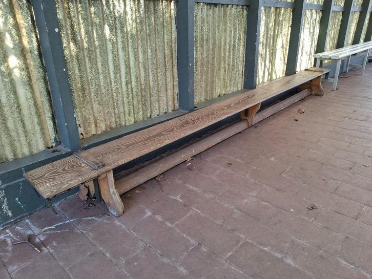 2x Vintage Zweedse banken turnzaal jaren 50-60, Sport en Fitness, Turnen, Ophalen