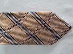 Mooie stropdas, kleuren camel/bruin/blauw, Ophalen of Verzenden, Zo goed als nieuw, Overige kleuren, Met patroon