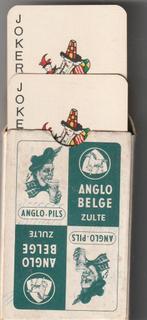 VOL KAARTSPEL ANGLO BELGE PILS ACHTERKANT GESCHONDEN, Verzamelen, Ophalen of Verzenden, Nieuw, Speelkaart(en)