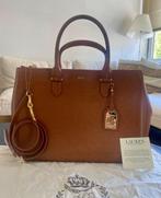 Handtas Lauren Ralph Lauren, Handtassen en Accessoires, Tassen | Damestassen, Ophalen, Zo goed als nieuw, Bruin, Handtas