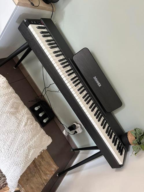 Piano donner oura s100, Muziek en Instrumenten, Piano's, Nieuw, Piano, Zwart, Digitaal, Ophalen