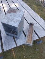 Voederbak kippen 2 stuks, Ophalen of Verzenden, Gebruikt, Drinken en Voederen