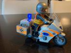 Playmobil politie motor met werkende lampjes, Complete set, Zo goed als nieuw, Ophalen