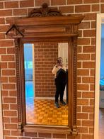 Moie houten spiegel, Antiek en Kunst, Ophalen, Rechthoekig, 100 tot 150 cm, 150 tot 200 cm