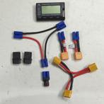 LiPo-checker, adapters & Y-kabels (EC5 XT90 Traxxas HPI Losi, Hobby en Vrije tijd, Modelbouw | Radiografisch | Auto's, Ophalen of Verzenden