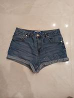 Girly jeansshort, origineel Denim van Jennyfer.T 40 FR, Kleding | Dames, Spijkerbroeken en Jeans, Gedragen, Blauw, Jennyfer, Ophalen of Verzenden