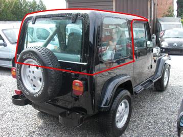 Hardtop voor JEEP WRANGLER YJ zwart - gebruikt beschikbaar voor biedingen