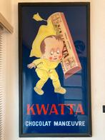 Grande publicité vitrée Kwatta, Collections, Marques & Objets publicitaires, Enlèvement, Utilisé