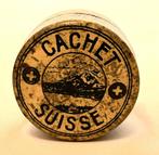 oude klein blikken doosje Cachet Suisse, Verzamelen, Ophalen of Verzenden