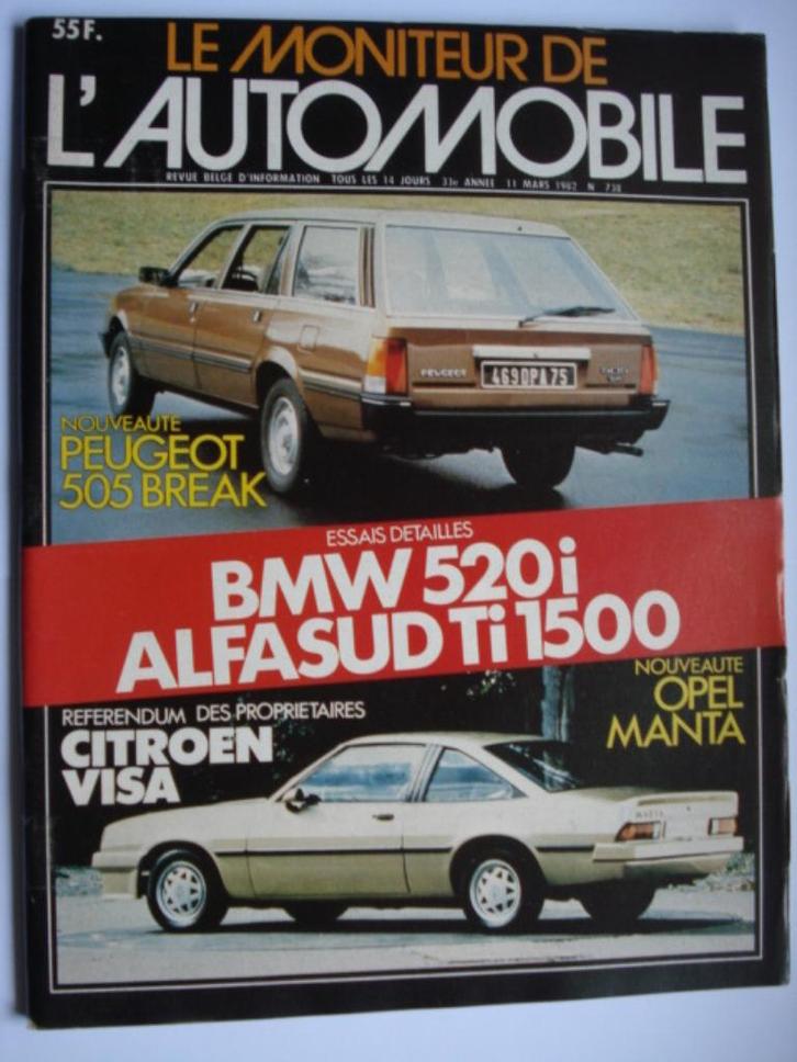 Le Moniteur de l'Automobile 738, Boeken, Auto's | Folders en Tijdschriften, Zo goed als nieuw, Algemeen, Verzenden