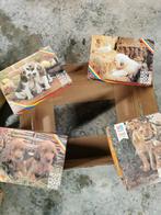 4 puzzels met dieren. 36 stuks en 100 stuks. MB., Ophalen of Verzenden, Gebruikt