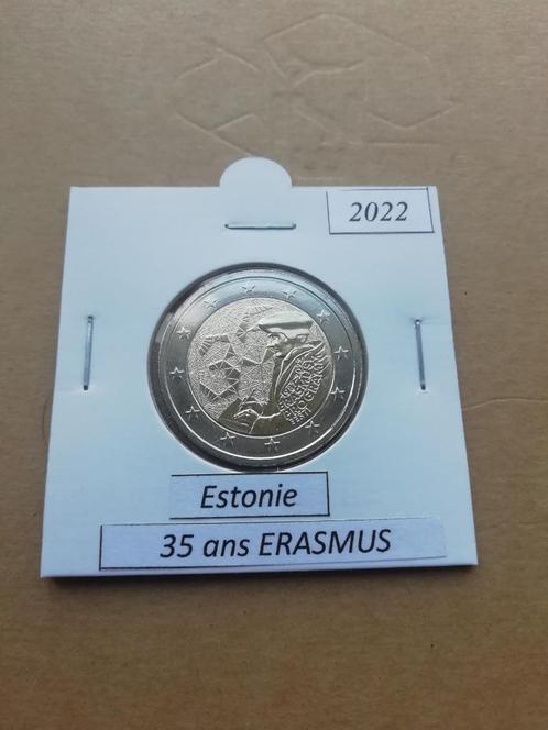 2€ commémorative Estonie  2022 Erasmus, Postzegels en Munten, Munten | Europa | Euromunten, Losse munt, 2 euro, Estland, Ophalen of Verzenden