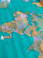 Schoolkaart wereldkaart, Boeken, Atlassen en Landkaarten, Wereld, Zo goed als nieuw, 1800 tot 2000, Landkaart
