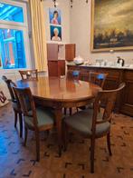 Antieke tafel en 6 stoelen, Antiek en Kunst, Ophalen