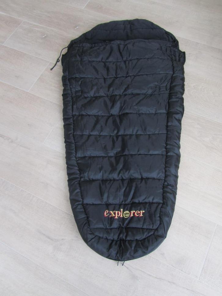 Explorer zwarte buggy winter-zomer voetenzak lengte 114 cm, Kinderen en Baby's, Buggy's, Zo goed als nieuw, Voetenzak, Ophalen of Verzenden