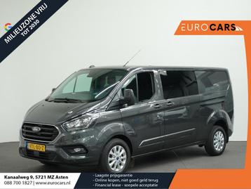 Ford Transit Custom 300 2.0 TDCI L2H1 Limited Dubbele Cabine, Auto's, 4 deurs, Stof, Euro 6, 4 cilinders