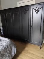 Houten kleerkast zwart geschilderd, Ophalen, Gebruikt, 200 cm of meer, 150 tot 200 cm
