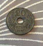 Monnaie, France, 20 Centimes, 1941, Enlèvement ou Envoi, France