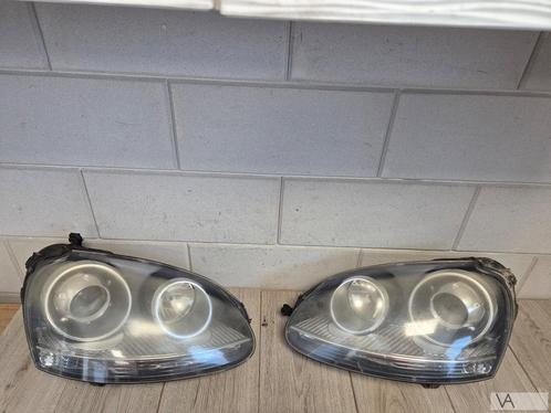 VW Golf 5 2003 - 2008 xenon koplamp set €200 met modules, Auto-onderdelen, Verlichting, Volkswagen, Gebruikt, Ophalen of Verzenden
