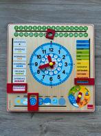 Houten bord klok/maanden/dagen/weer (educatief), Ophalen, Zo goed als nieuw