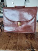 Vintage Italiaans roodbruine lederen CA.GI. aktetas/laptop, Handtassen en Accessoires, Tassen | Reistassen en Weekendtassen, Ophalen